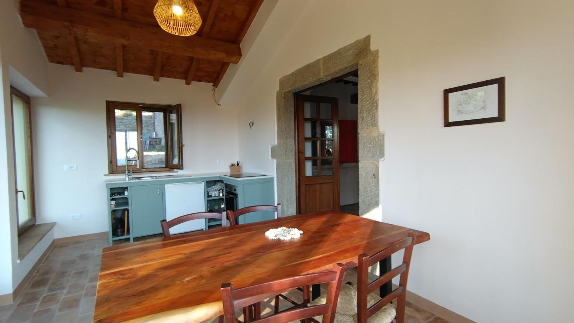 Podere Cerrete - Eco Farmhouse Кастел дел Пиано Екстериор снимка