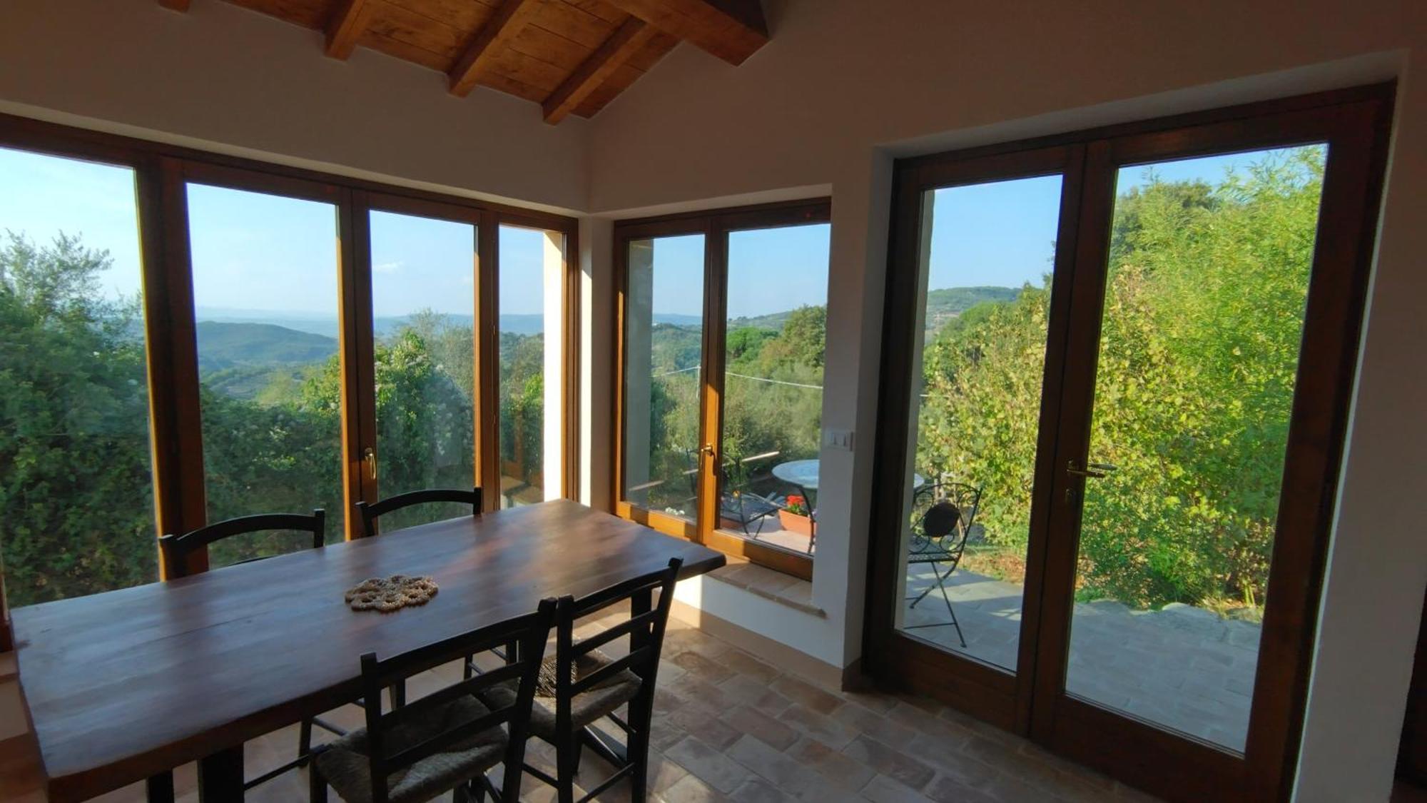 Podere Cerrete - Eco Farmhouse Кастел дел Пиано Екстериор снимка