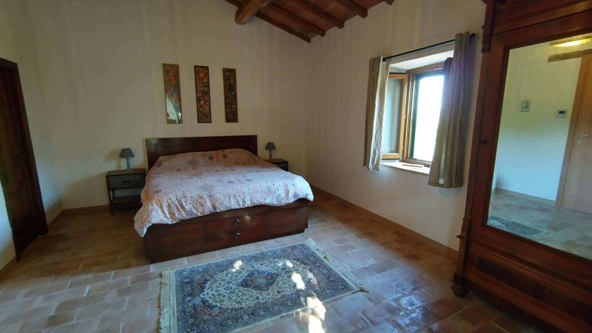 Podere Cerrete - Eco Farmhouse Кастел дел Пиано Екстериор снимка